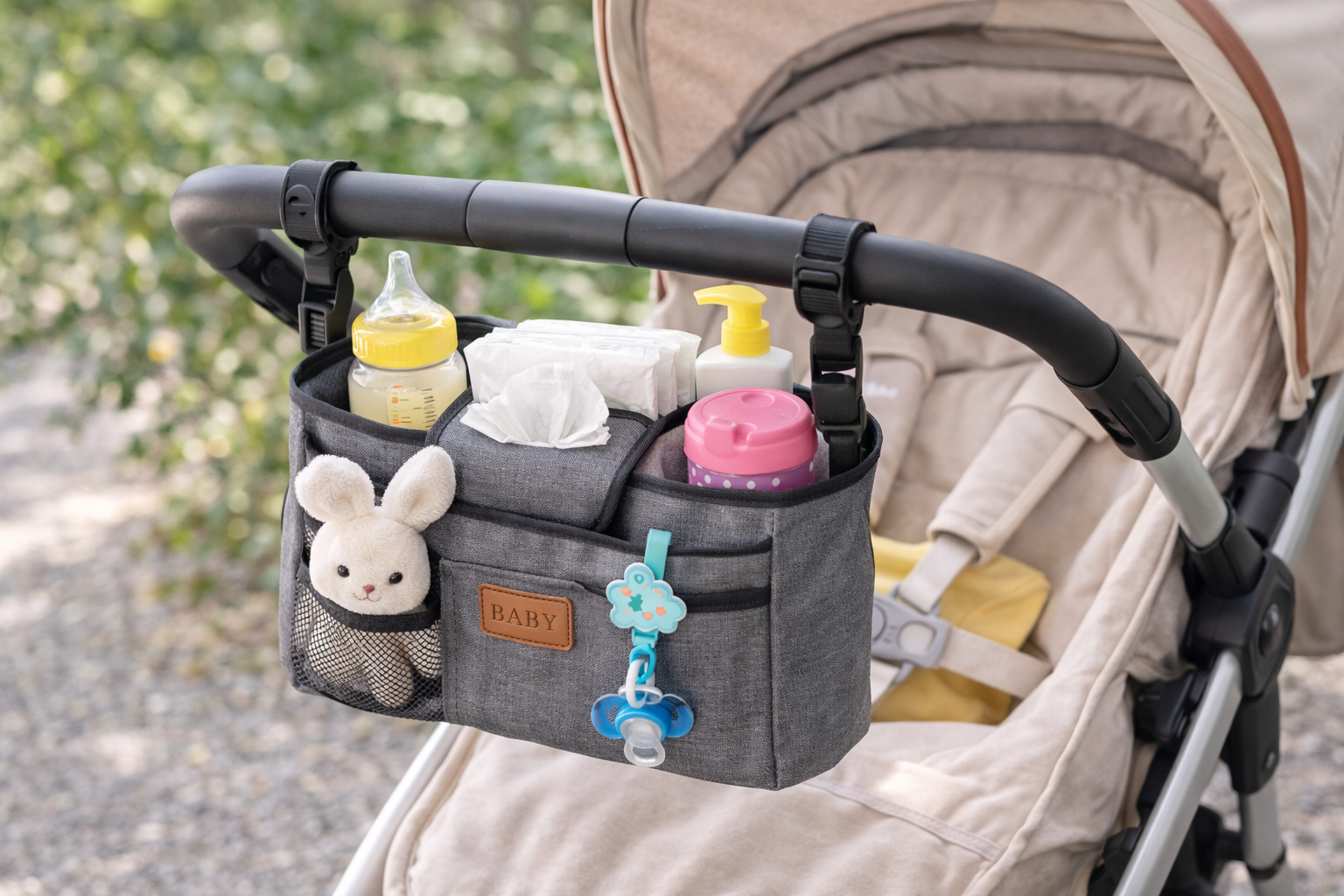 Los mejores bolsos organizadores para carrito de bebé — Todo a mano en cada paseo
